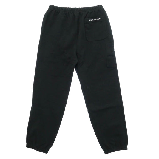 Supreme シュプリーム NIKE ナイキ 21SS DB2843-010 × NIKE Cargo Sweatpant 【フェイクバスターズ鑑定済】スネークスキンロゴ ロゴ刺繍 サイドポケット カーゴ スウェット パンツ ブラック系 S【新古品】【未使用】【中古】