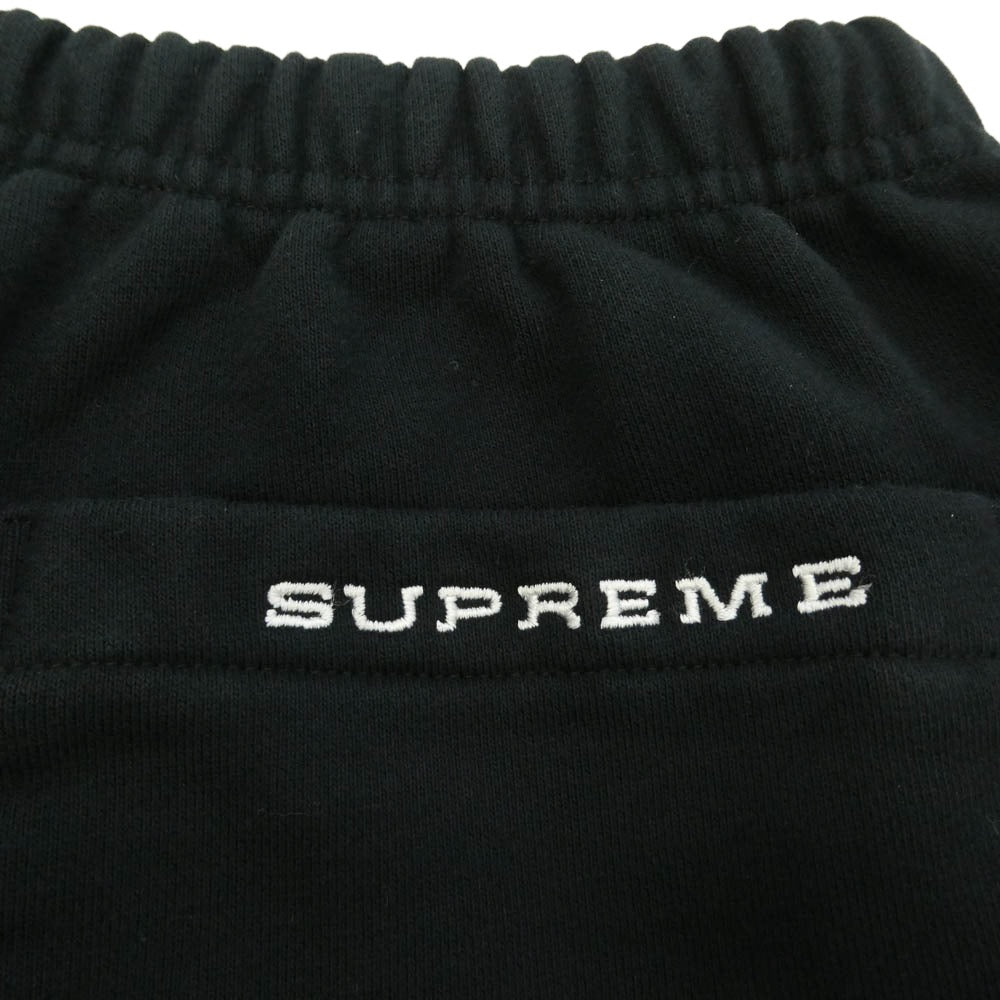 Supreme シュプリーム NIKE ナイキ 21SS DB2843-010 × NIKE Cargo Sweatpant 【フェイクバスターズ鑑定済】スネークスキンロゴ ロゴ刺繍 サイドポケット カーゴ スウェット パンツ ブラック系 S【新古品】【未使用】【中古】