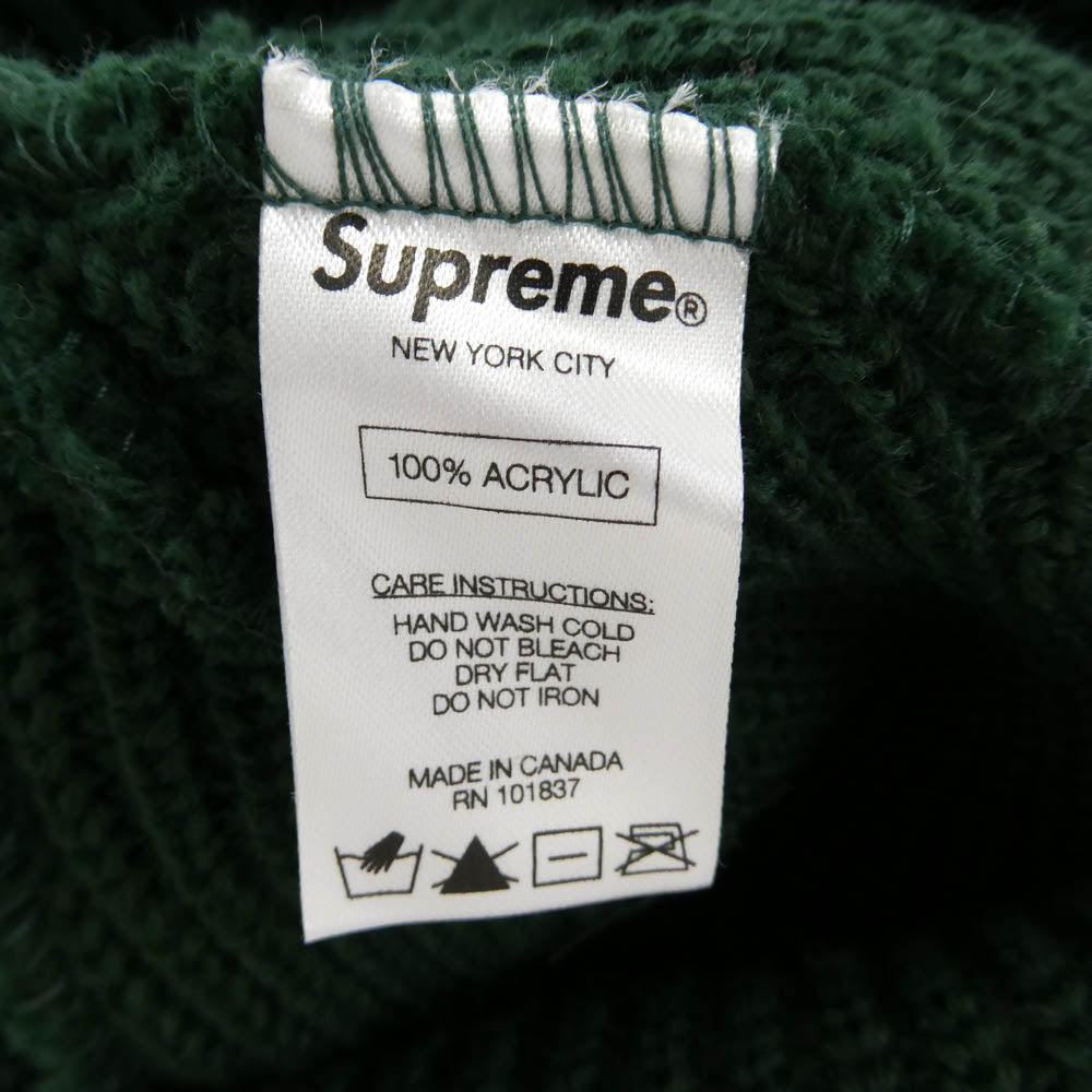 Supreme シュプリーム 13AW Loose Gauge Beanie ルーズ ガーゼ ビーニー ニットキャップ グリーン グリーン系【中古】
