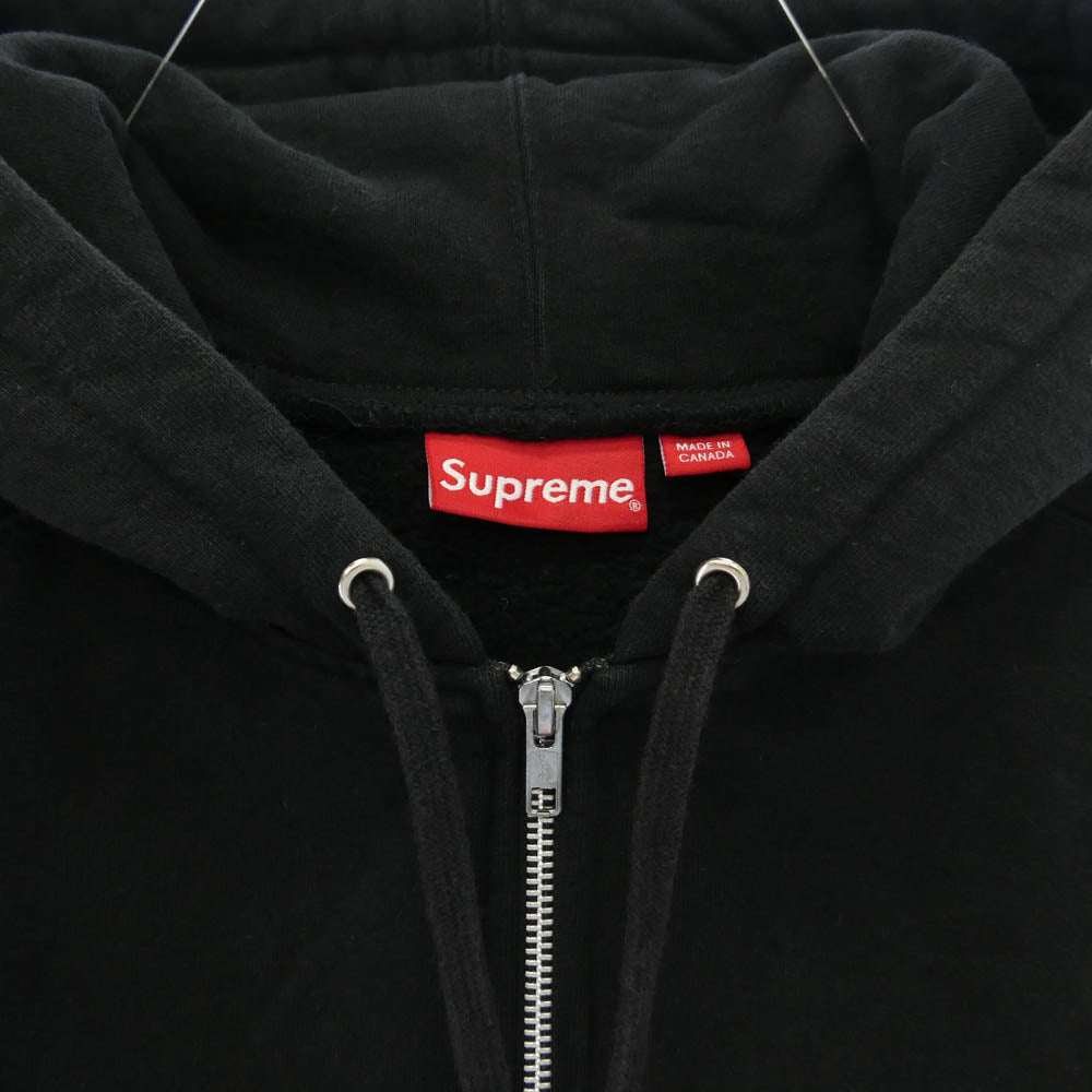 Supreme シュプリーム 15AW Sideline Hooded Track Zip Up サイドライン ジップ パーカー ブラック系 S【中古】