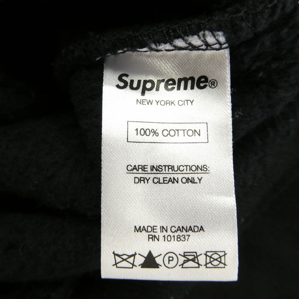 Supreme シュプリーム 15AW Sideline Hooded Track Zip Up サイドライン ジップ パーカー ブラック系 S【中古】