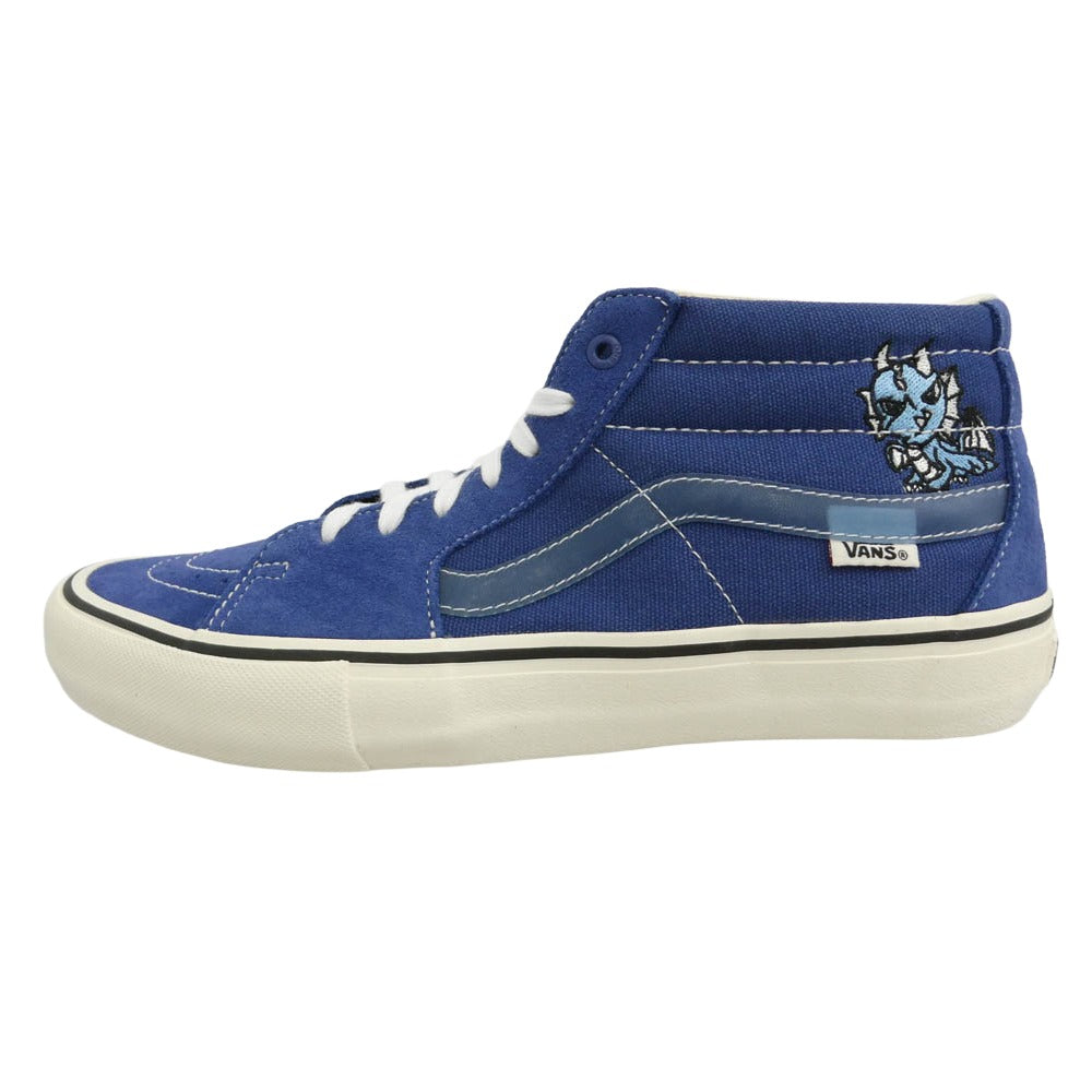 VANS バンズ vn0a4odrsoy × Alltimers Sk8 Mid Pro スケート ミッド プロ スニーカー ネイビー系 ホワイト系 28cm【極上美品】【中古】