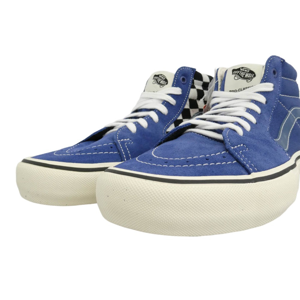 VANS バンズ vn0a4odrsoy × Alltimers Sk8 Mid Pro スケート ミッド プロ スニーカー ネイビー系 ホワイト系 28cm【極上美品】【中古】