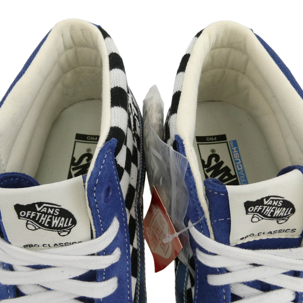 VANS バンズ vn0a4odrsoy × Alltimers Sk8 Mid Pro スケート ミッド プロ スニーカー ネイビー系 ホワイト系 28cm【極上美品】【中古】
