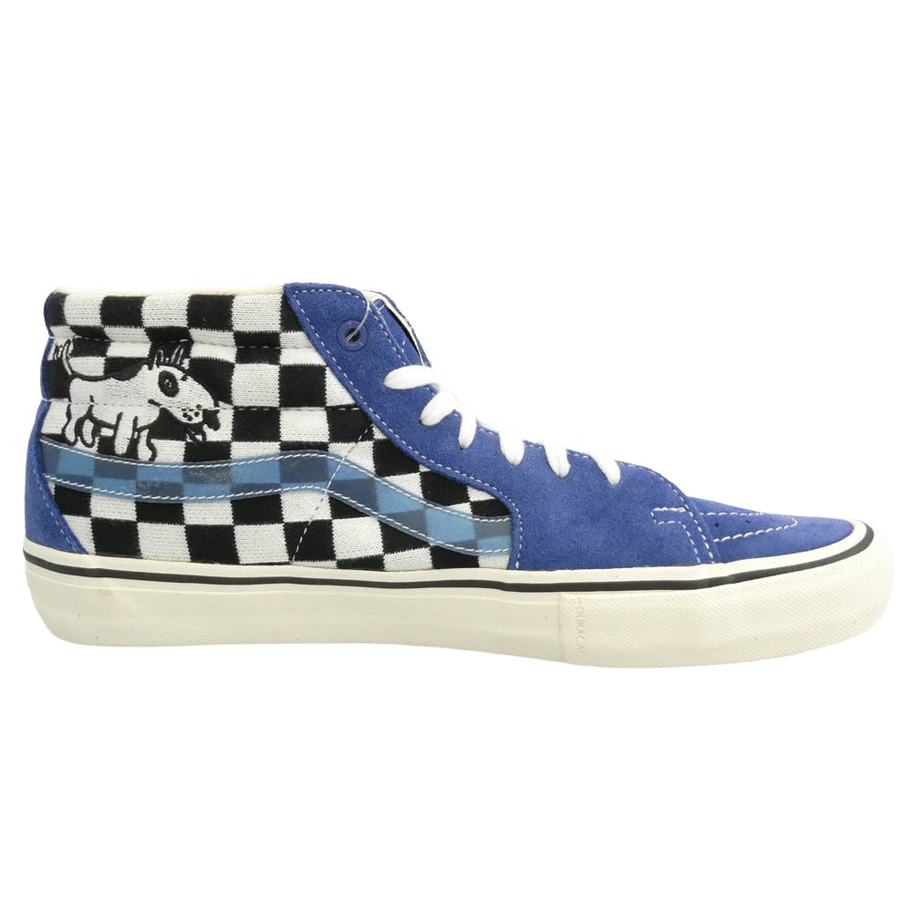 VANS バンズ vn0a4odrsoy × Alltimers Sk8 Mid Pro スケート ミッド プロ スニーカー ネイビー系 ホワイト系 28cm【極上美品】【中古】