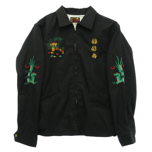 TAILOR TOYO テイラー東洋 TT15796 Mid 1960s Style Cotton Vietnam Jacket VIETNAM PANTHER ッド シックスティーズスタイル ベトナム パンサー スーベニアジャケット ベトジャン ブラック系 L【極上美品】【中古】