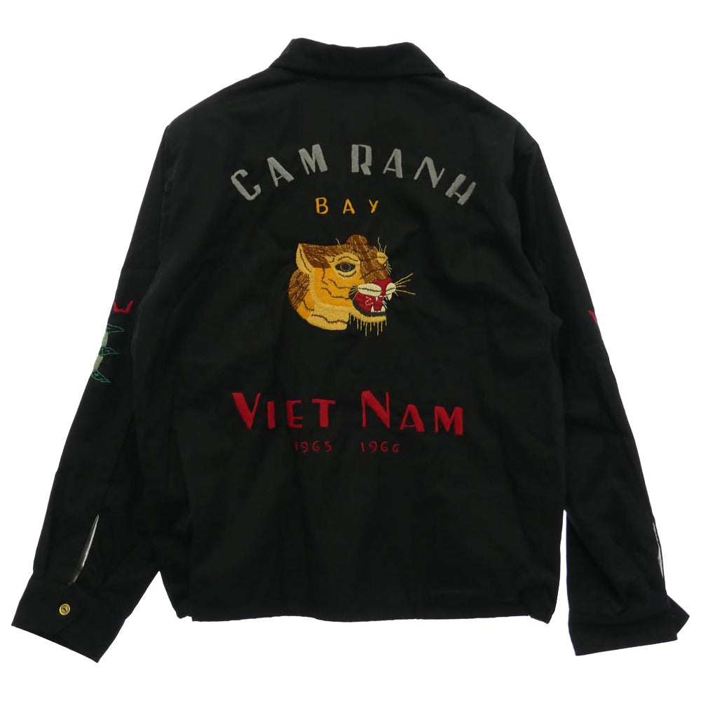 TAILOR TOYO テイラー東洋 TT15796 Mid 1960s Style Cotton Vietnam Jacket VIETNAM PANTHER ッド シックスティーズスタイル ベトナム パンサー スーベニアジャケット ベトジャン ブラック系 L【極上美品】【中古】