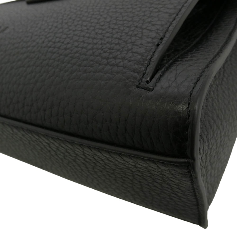 Furla フルラ MB00076 BX0319 ENEA Messenger M エネーア レザー メッセンジャー ショルダーバッグ ブラック系【極上美品】【中古】