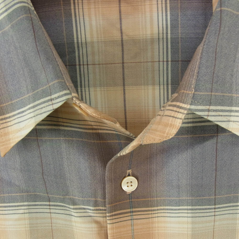 AURALEE オーラリー A26SS01LC SUPER LIGHT WOOL CHECK SHIRT スーパーライトウール チェック 長袖 シャツ マルチカラー系 5【極上美品】【中古】