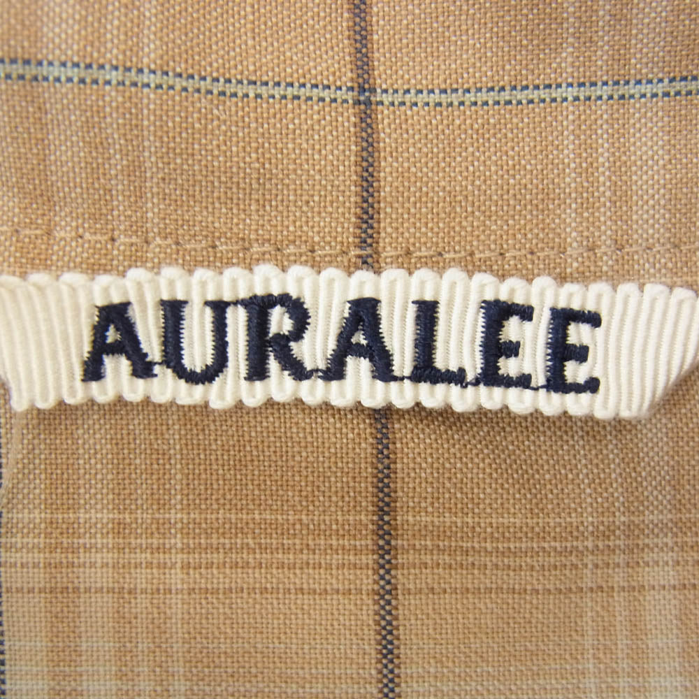 AURALEE オーラリー A26SS01LC SUPER LIGHT WOOL CHECK SHIRT スーパーライトウール チェック 長袖 シャツ マルチカラー系 5【極上美品】【中古】