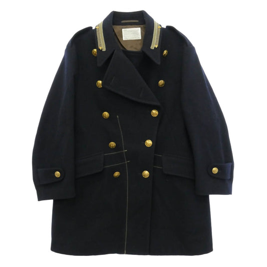 kolor カラー 25AW 25WCM-C03106 ウール エポレット ダブルブレスト コート ネイビー系 3【中古】