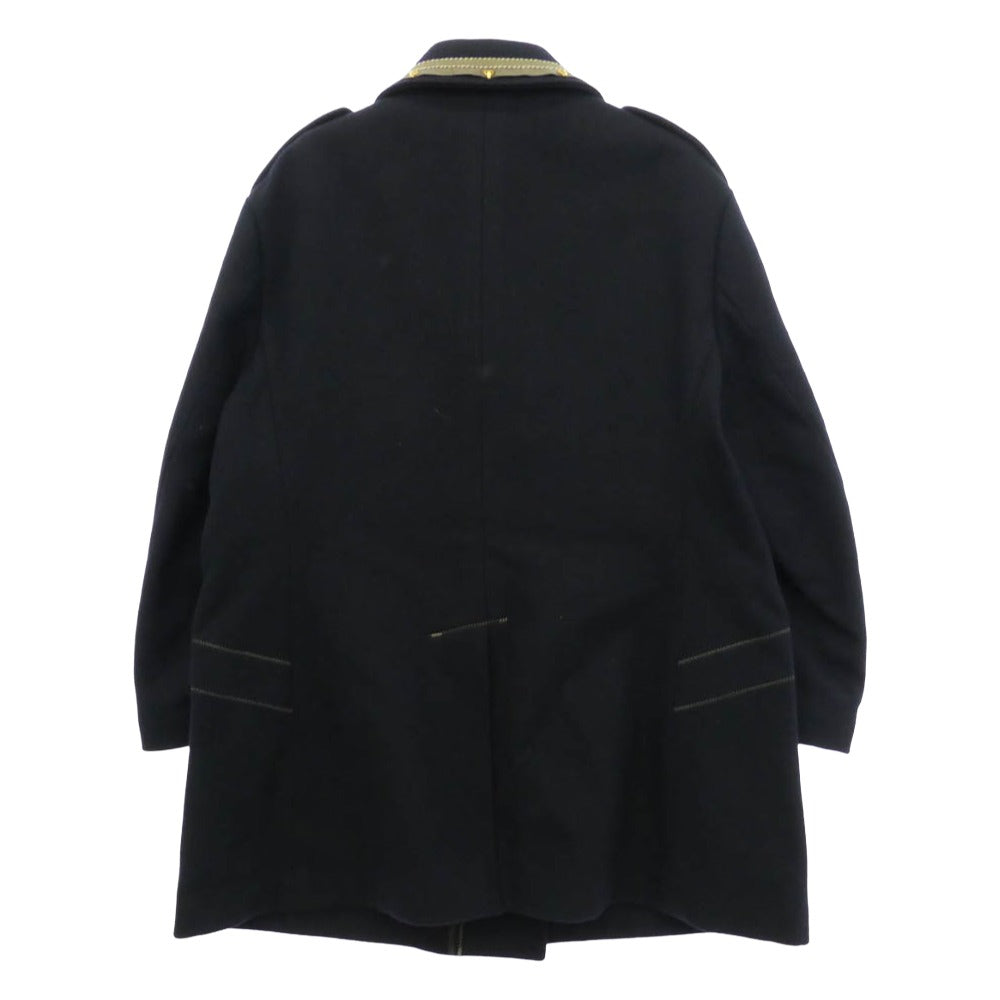 kolor カラー 25AW 25WCM-C03106 ウール エポレット ダブルブレスト コート ネイビー系 3【中古】