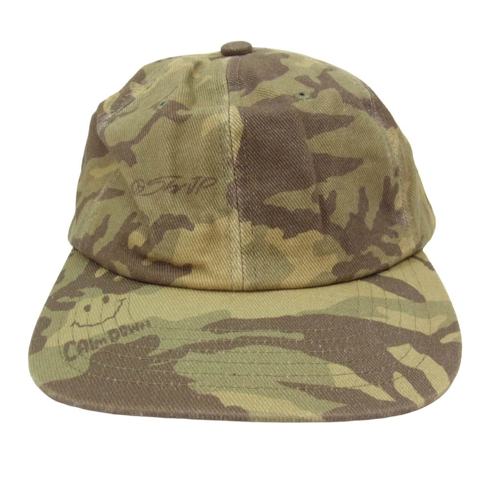 エスダブリュージェーピー 26SS SW-26SS-59 ABERCALMDOWN CAMO CAP SW カモフラ ベースボール キャップ 帽子 カーキ系 FREE【極上美品】【中古】