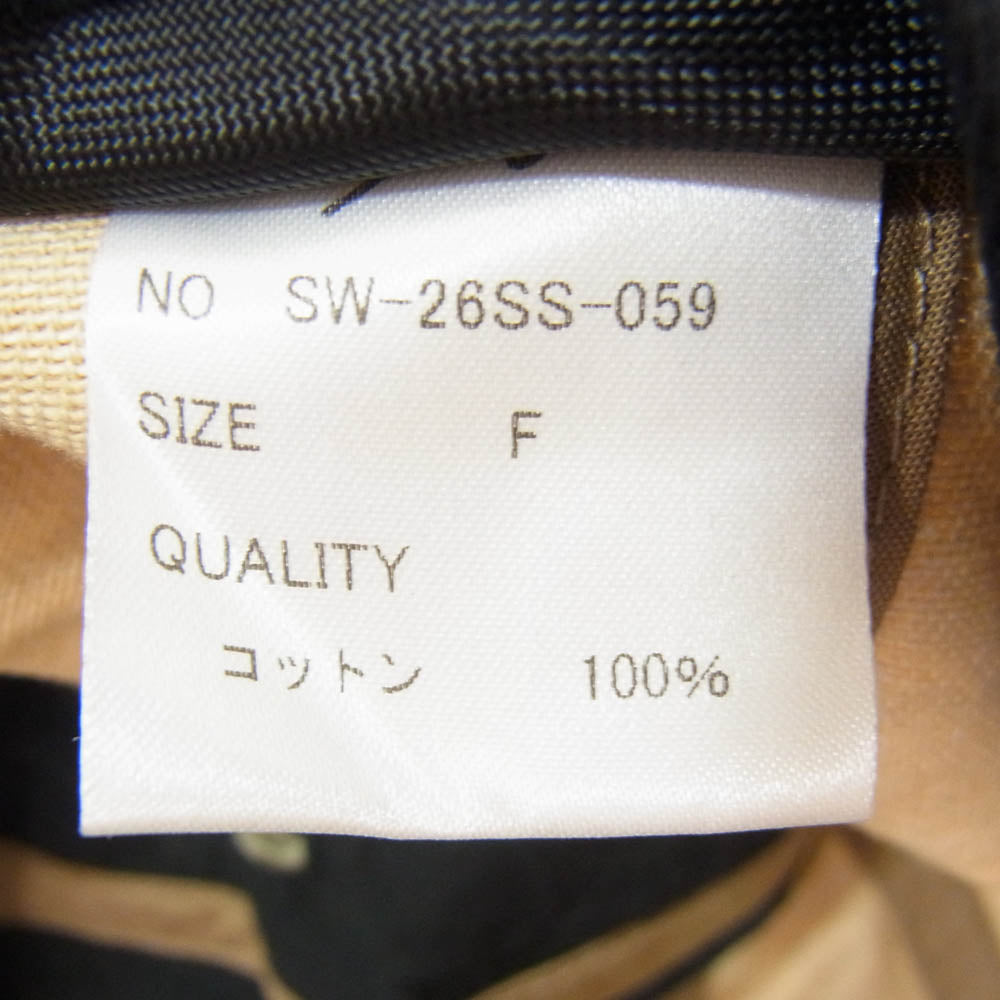 エスダブリュージェーピー 26SS SW-26SS-59 ABERCALMDOWN CAMO CAP SW カモフラ ベースボール キャップ 帽子 カーキ系 FREE【極上美品】【中古】