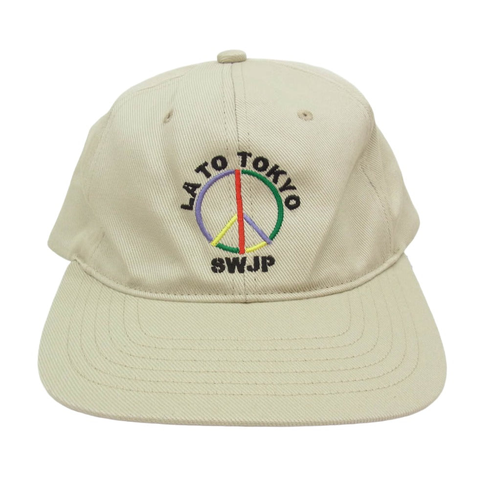 エスダブリュージェーピー 26SS SW-26SS-36 CPD TRUCKER CAP SW ロゴ刺繍 ベースボール キャップ 帽子 ベージュ系 FREE【極上美品】【中古】