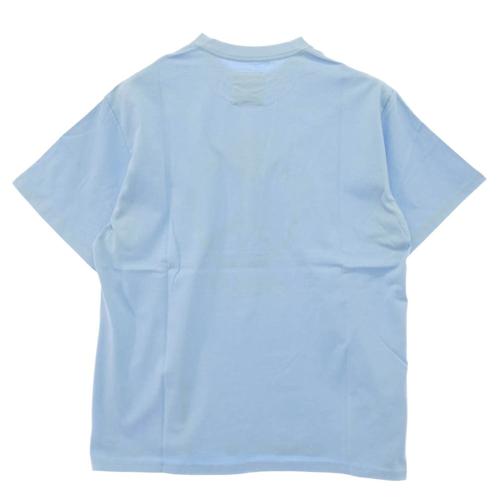 エスダブリュージェーピー 26SS SW-26SS-27 LA TO TOKYO T-SHIRT ロゴプリント クルーネック 半袖 Tシャツ ブルー ライトブルー系 L【新古品】【未使用】【中古】
