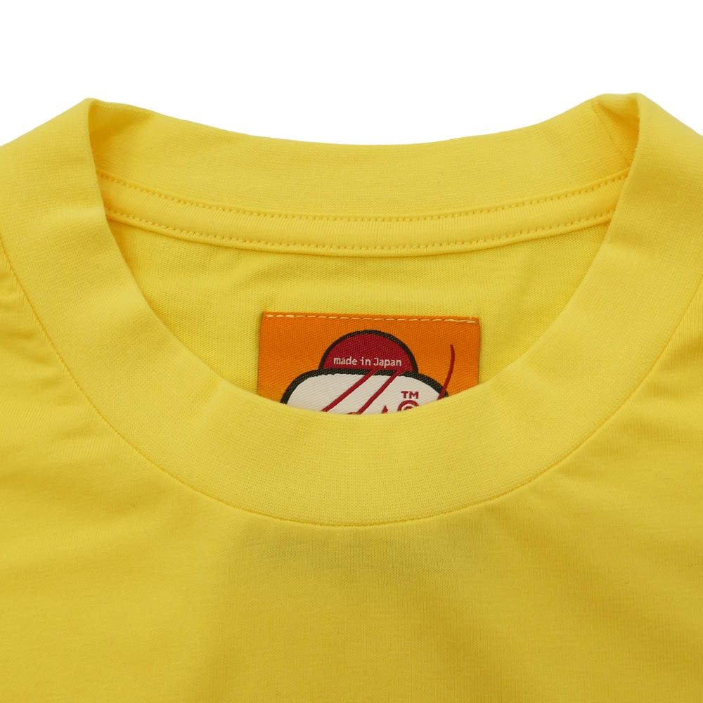 エスダブリュージェーピー 26SS SW-26SS-27 LA TO TOKYO T-SHIRT ロゴプリント クルーネック 半袖 Tシャツ イエロー イエロー系 L【新古品】【未使用】【中古】