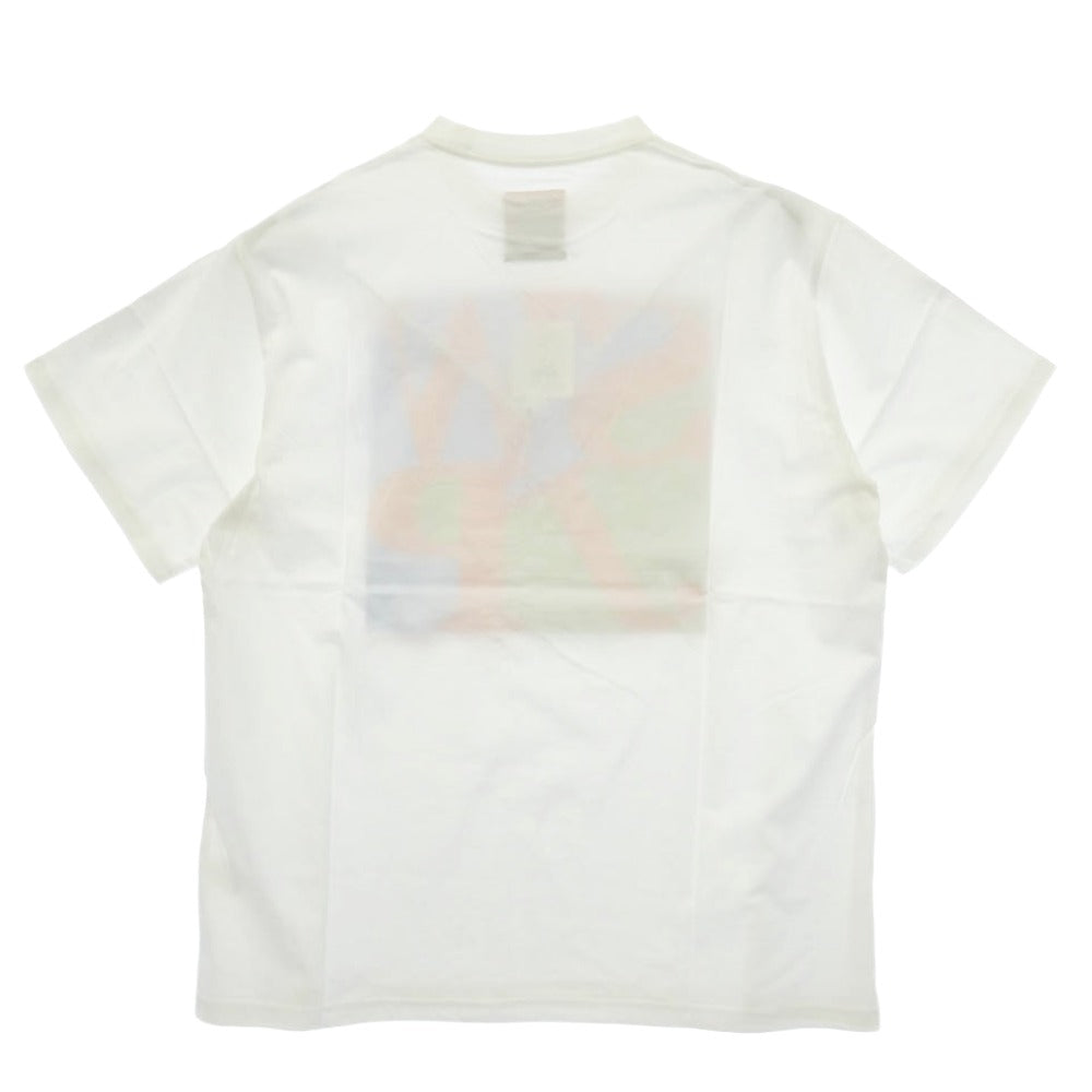 エスダブリュージェーピー 26SS SW-26SS-28 LOVE PARK T-SHIRT ラブパーク ロゴプリント クルーネック 半袖 Tシャツ ホワイト系 L【新古品】【未使用】【中古】