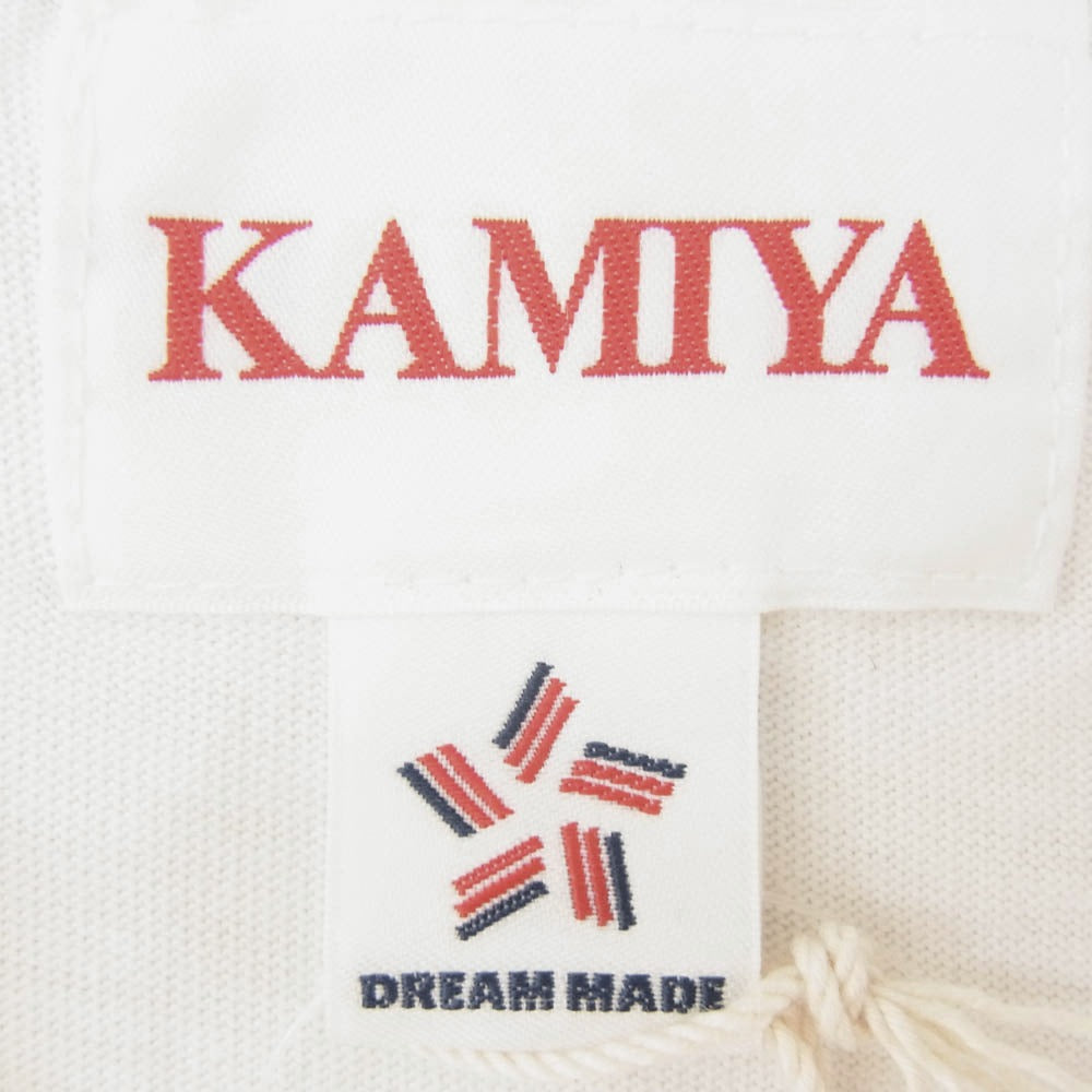 カミヤ 26SS G16TS097-0 AERO-KMY Tee T/C ヴィンテージ加工 エアロロゴ クルーネック 半袖 Tシャツ ホワイト系 S【新古品】【未使用】【中古】