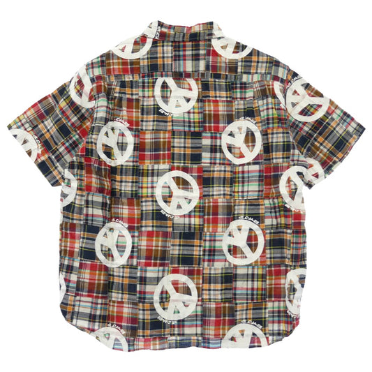 エスダブリュージェーピー 26SS SW-26SS-1MULTIL MADRAS HIPPIE SHIRT マドラスチェック ヒッピー 半袖 シャツ マルチカラー系 L【新古品】【未使用】【中古】