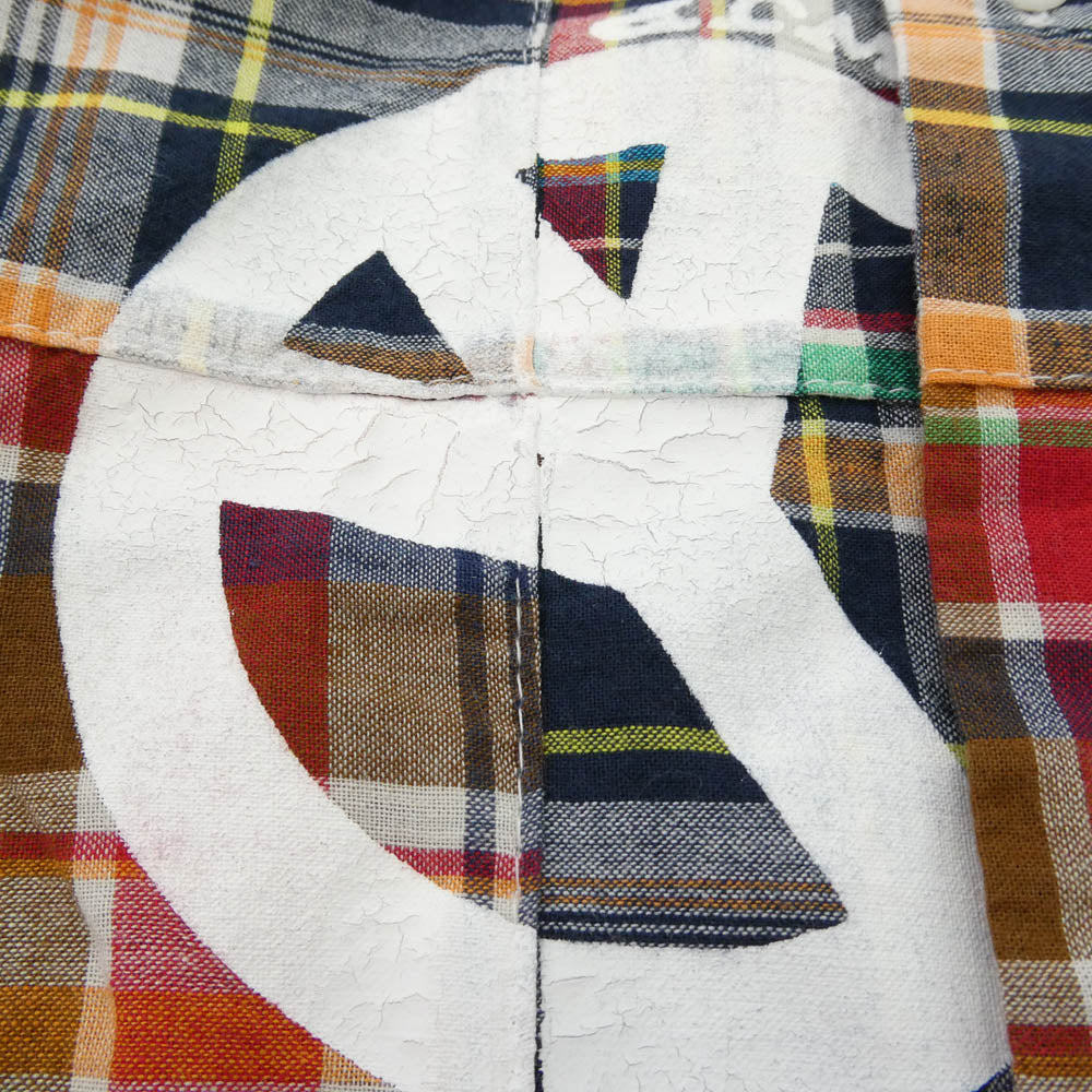 エスダブリュージェーピー 26SS SW-26SS-1MULTIL MADRAS HIPPIE SHIRT マドラスチェック ヒッピー 半袖 シャツ マルチカラー系 L【新古品】【未使用】【中古】