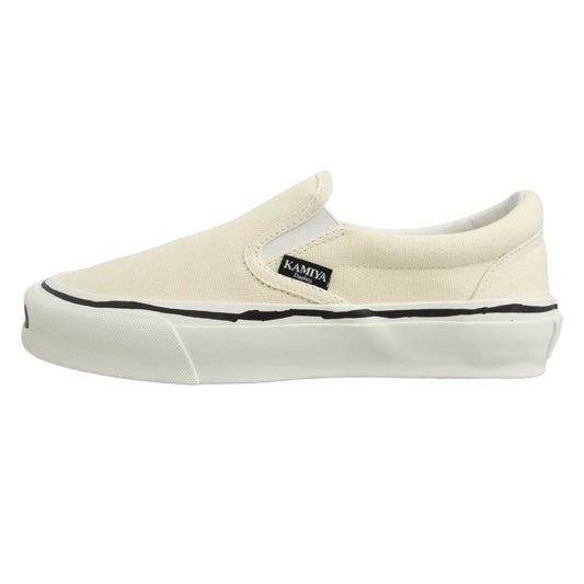 カミヤ 014FW701 Cornnell Vulcanize Slip on Sneaker コーネル ヴァルカナイズ スリッポンスニーカー ホワイト オフホワイト系 41【極上美品】【中古】