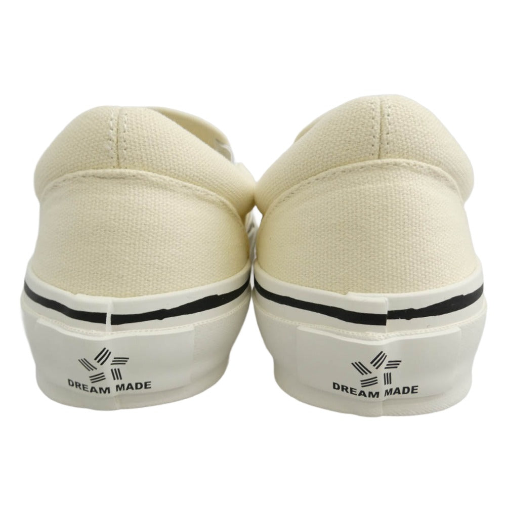 カミヤ 014FW701 Cornnell Vulcanize Slip on Sneaker コーネル ヴァルカナイズ スリッポンスニーカー ホワイト オフホワイト系 41【極上美品】【中古】