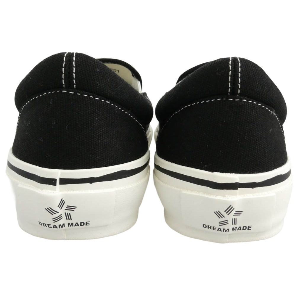 カミヤ 014FW701 Cornnell Vulcanize Slip on Sneaker コーネル ヴァルカナイズ スリッポンスニーカー ブラック ブラック系 42【極上美品】【中古】