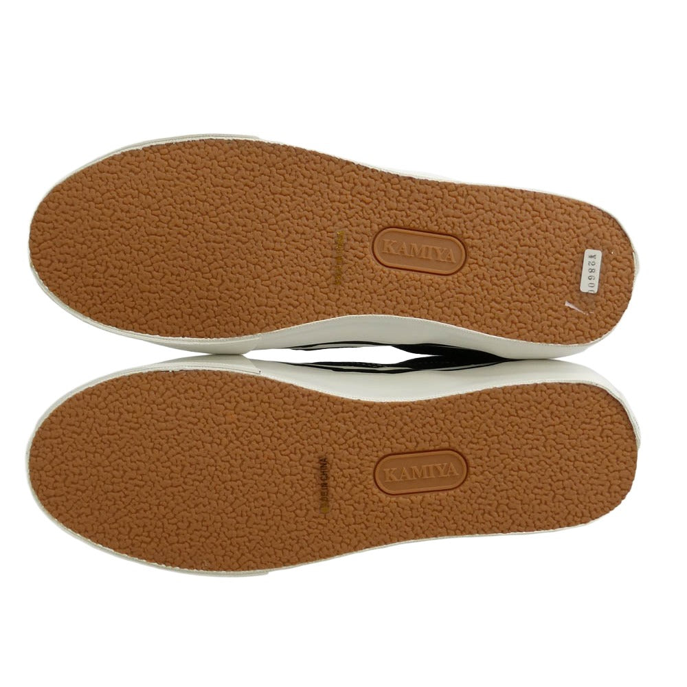 カミヤ 014FW701 Cornnell Vulcanize Slip on Sneaker コーネル ヴァルカナイズ スリッポンスニーカー ブラック ブラック系 42【極上美品】【中古】