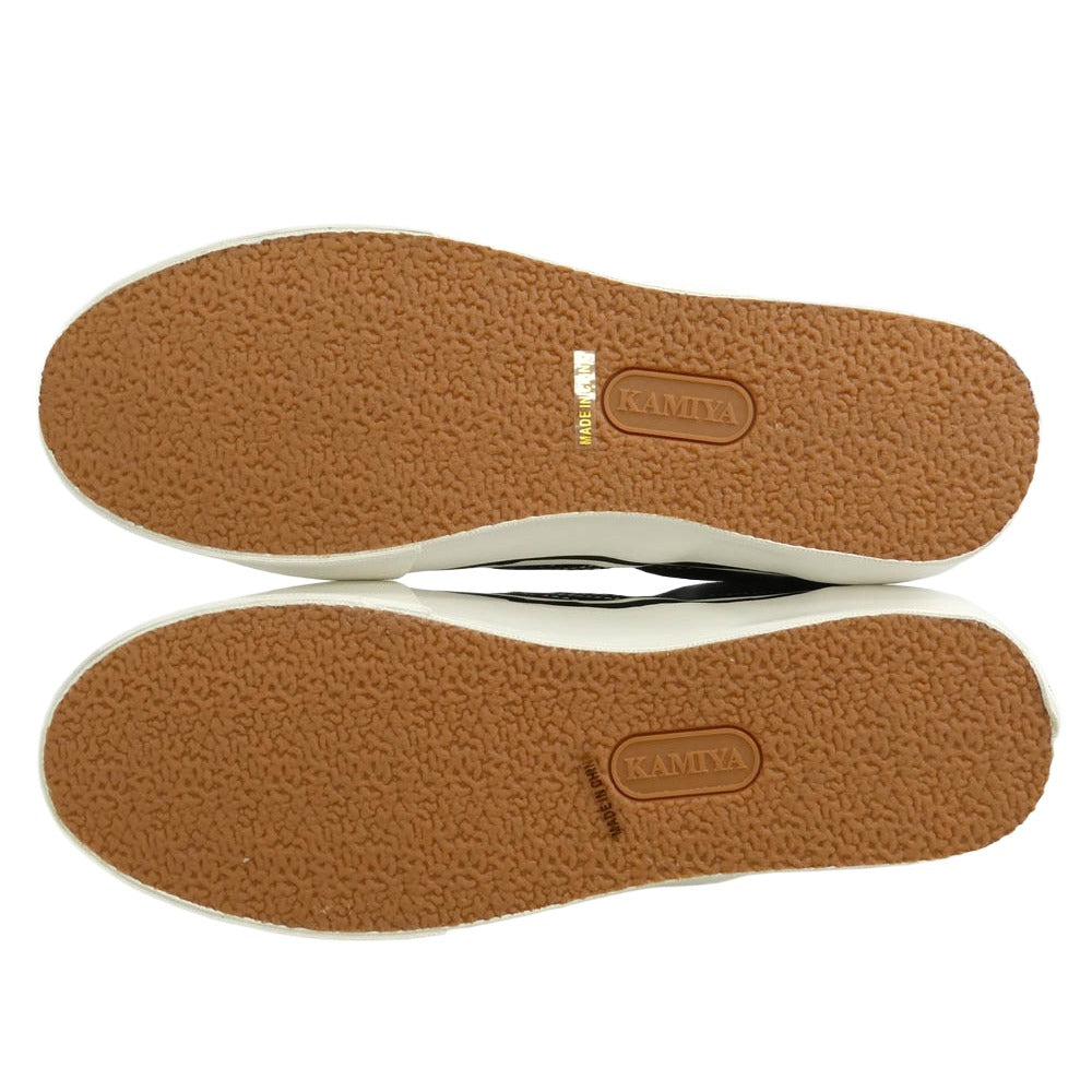 カミヤ 014FW701 Cornnell Vulcanize Slip on Sneaker コーネル ヴァルカナイズ スリッポンスニーカー ブラック ブラック系 43【極上美品】【中古】