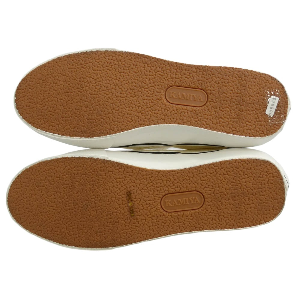 カミヤ 014FW701 Cornnell Vulcanize Slip on Sneaker コーネル ヴァルカナイズ スリッポンスニーカー ホワイト オフホワイト系 42【極上美品】【中古】