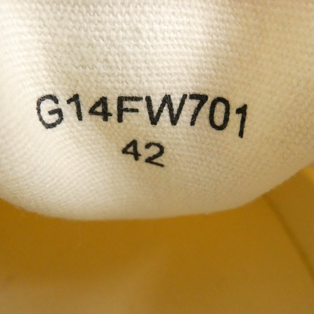 カミヤ 014FW701 Cornnell Vulcanize Slip on Sneaker コーネル ヴァルカナイズ スリッポンスニーカー ホワイト オフホワイト系 42【極上美品】【中古】
