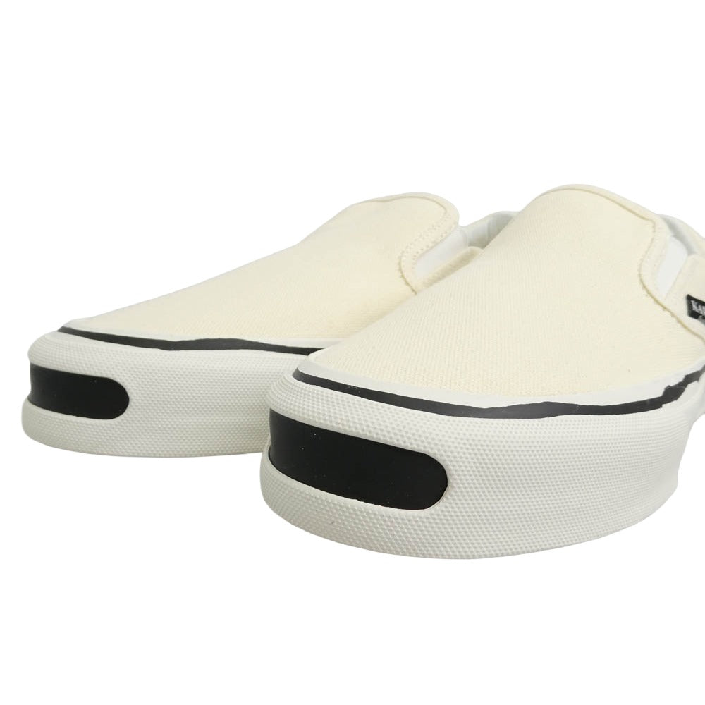 カミヤ 014FW701 Cornnell Vulcanize Slip on Sneaker コーネル ヴァルカナイズ スリッポンスニーカー ホワイト オフホワイト系 43【極上美品】【中古】