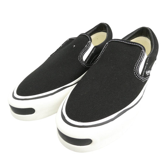 カミヤ 014FW701 Cornnell Vulcanize Slip on Sneaker コーネル ヴァルカナイズ スリッポンスニーカー ブラック ブラック系 41【極上美品】【中古】