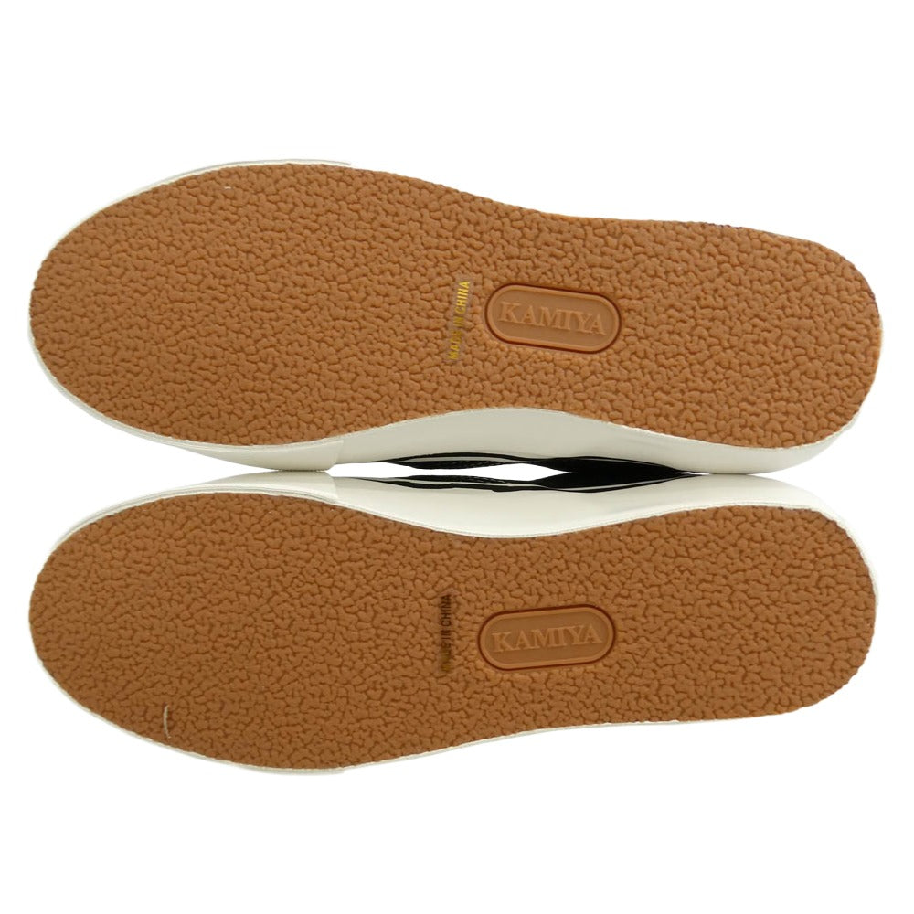 カミヤ 014FW701 Cornnell Vulcanize Slip on Sneaker コーネル ヴァルカナイズ スリッポンスニーカー ブラック ブラック系 41【極上美品】【中古】