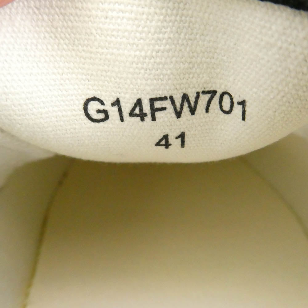 カミヤ 014FW701 Cornnell Vulcanize Slip on Sneaker コーネル ヴァルカナイズ スリッポンスニーカー ブラック ブラック系 41【極上美品】【中古】