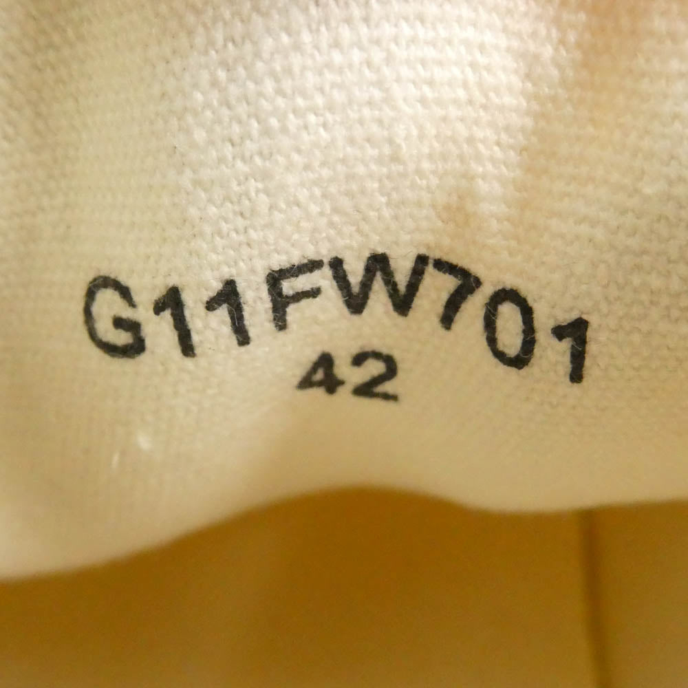カミヤ G11FW701 Vulcanized Sneaker ヴァルカナイズ スニーカー ホワイト オフホワイト系 42【極上美品】【中古】