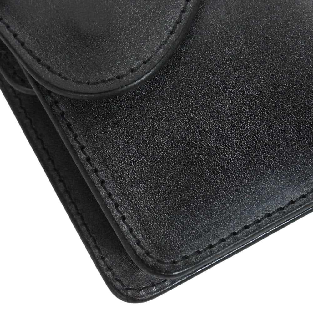 Hender Scheme エンダースキーマ wallet ミニウォレット 二つ折り 財布 ブラック系【中古】