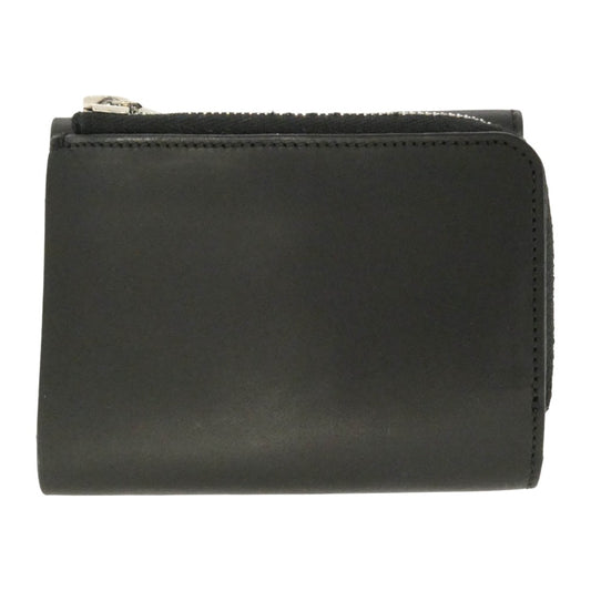 アエタ FOLDED WALLET カウレザー フォールデッド ウォレット 三つ折り 財布 ブラック系【中古】