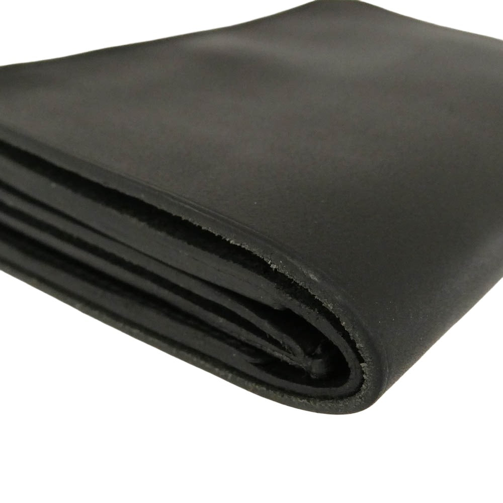アエタ FOLDED WALLET カウレザー フォールデッド ウォレット 三つ折り 財布 ブラック系【中古】