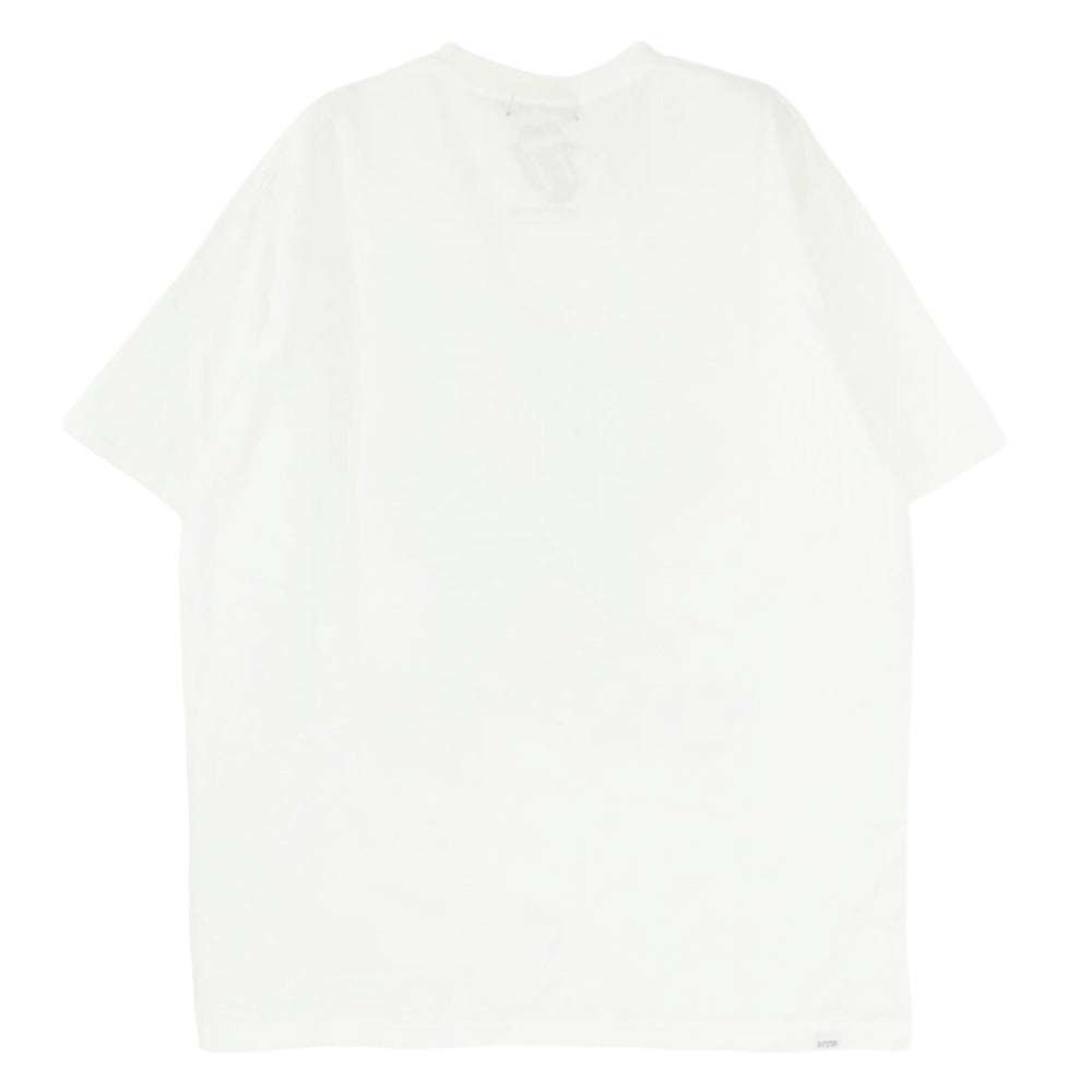 HYSTERIC GLAMOUR ヒステリックグラマー 02261CT57 THE ROLLING STONES ローリングストーンズ FIRE RS BEAR プリント 半袖 Tシャツ ホワイト系 L【新古品】【未使用】【中古】