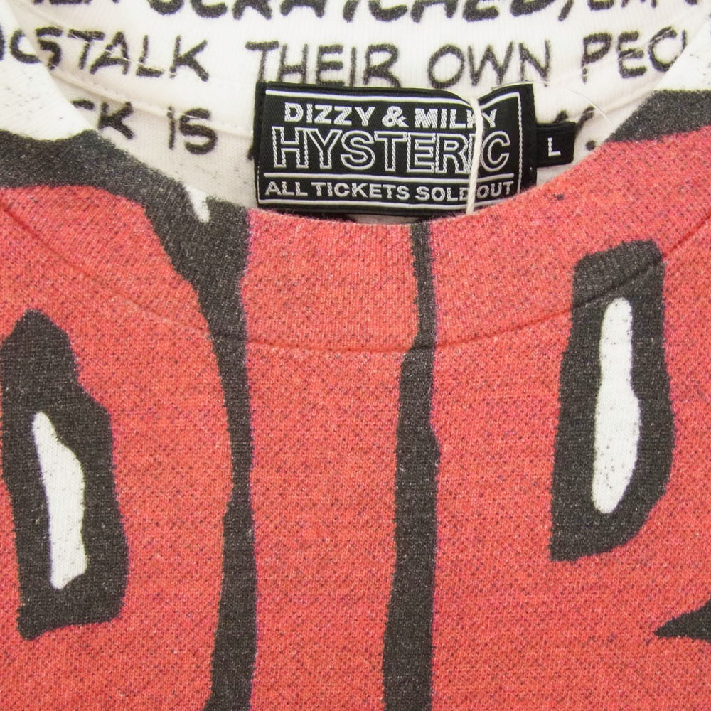 HYSTERIC GLAMOUR ヒステリックグラマー 02261CT63 VAMPIRELLA FLYING V プリント 半袖 Tシャツ ホワイト系 L【新古品】【未使用】【中古】