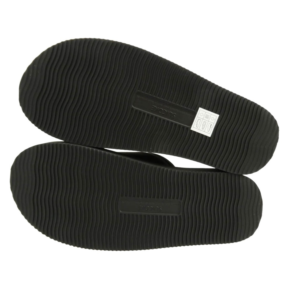 mastermind JAPAN マスターマインドジャパン SUICOKE スイコック OG-448-MM MASTERMIND WORLD × SUICOKE スイコック スライダー サンダル ブラック系 28cm【新古品】【未使用】【中古】