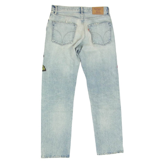 HYSTERIC GLAMOUR ヒステリックグラマー 02261AP07 HYSTERIC DAYS 50’S XX ストレート 加工 デニム パンツ インディゴブルー系 32【極上美品】【中古】
