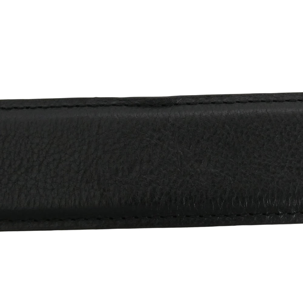 CHROME HEARTS クロムハーツ（原本無） 1.5 STRAP 1.5インチ ホースシューリベッツ レザーベルトストラップ w40inch ブラック系 40【中古】