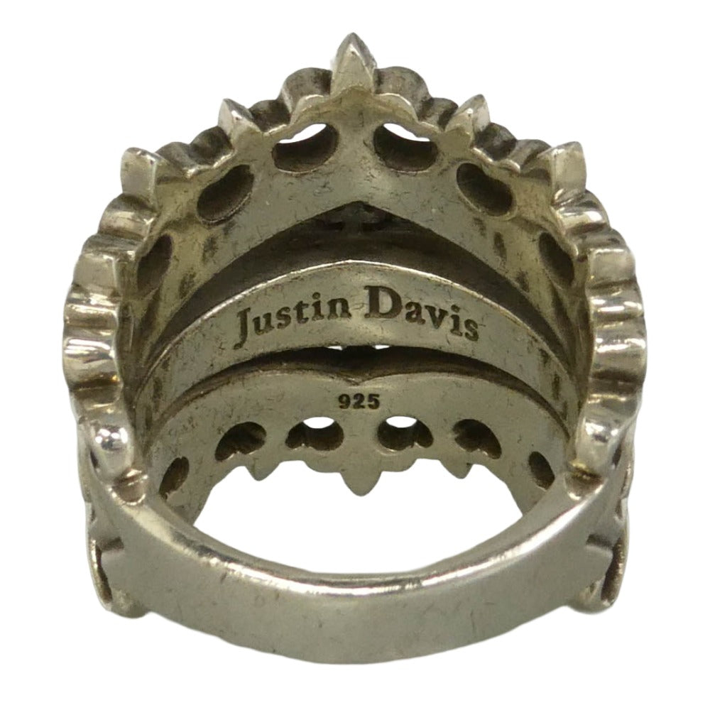 Justin Davis ジャスティンデイビス SRJ661 LITTLE RIOT RING リトル ライオット リング シルバー系 17号【中古】