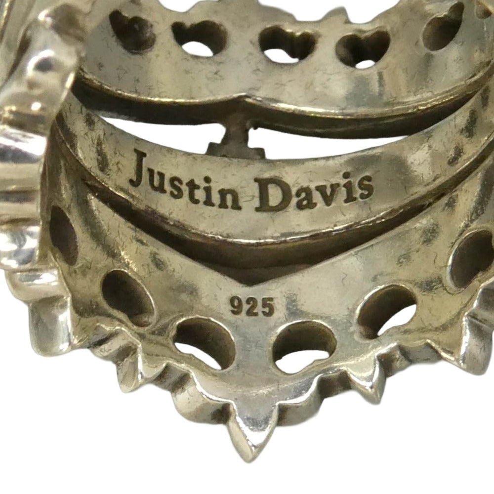 Justin Davis ジャスティンデイビス SRJ661 LITTLE RIOT RING リトル ライオット リング シルバー系 17号【中古】