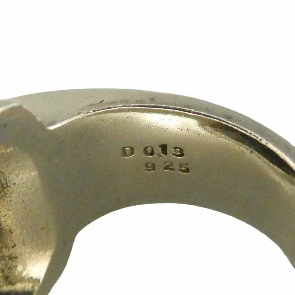 Justin Davis ジャスティンデイビス SRJ100 EMINEM RING エミネムリング オニキス シルバー系 ブラック系 約16号【中古】