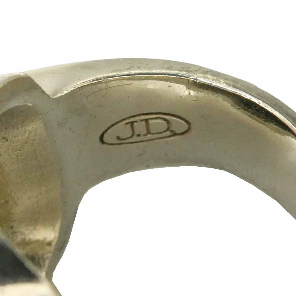 Justin Davis ジャスティンデイビス SRJ100 EMINEM RING エミネムリング オニキス シルバー系 ブラック系 約16号【中古】