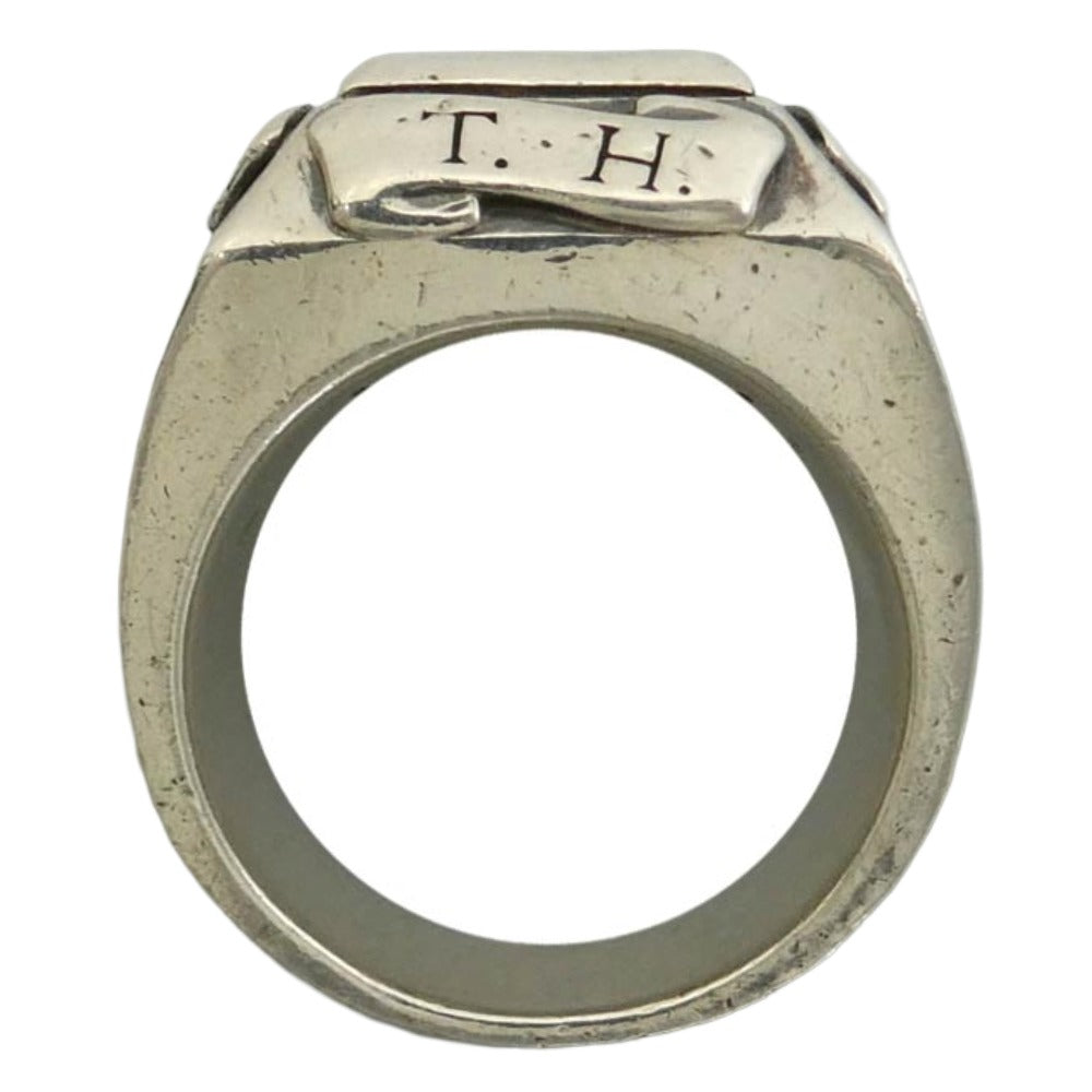 Justin Davis ジャスティンデイビス SRJ504 S.E.X. SEX RING セックスリング 白蝶貝 オニキス シルバー系 16.5号【中古】